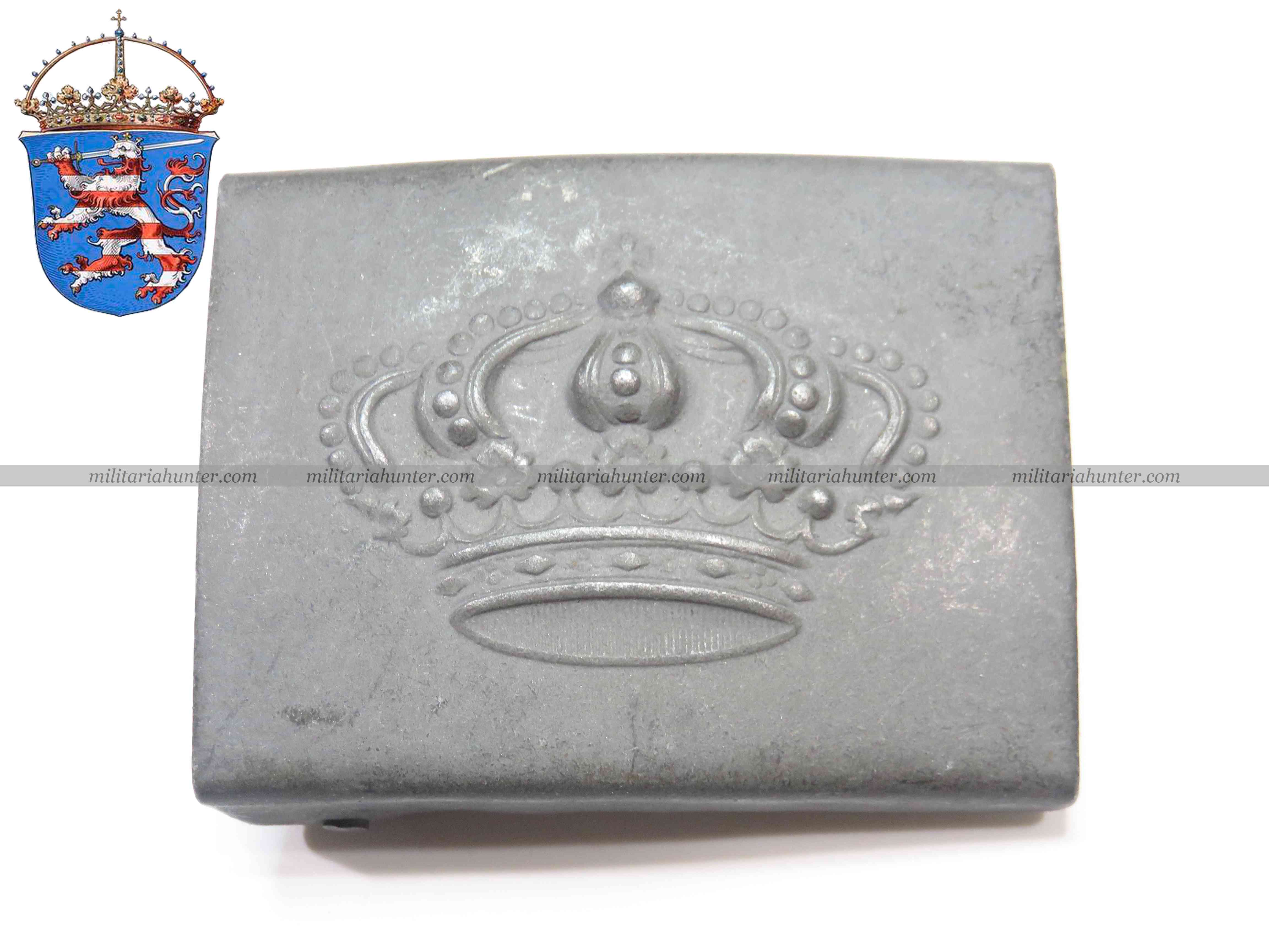 militaria : Hesse - Boucle M1915 - Hessian belt buckle - Hessen Koppelschloss